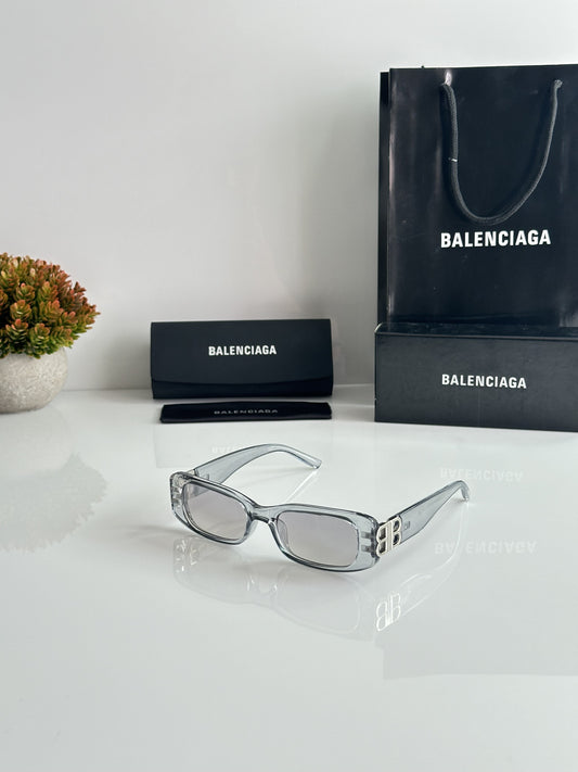 Balenciiaga Asthetic Grey and Silver Sunglasses