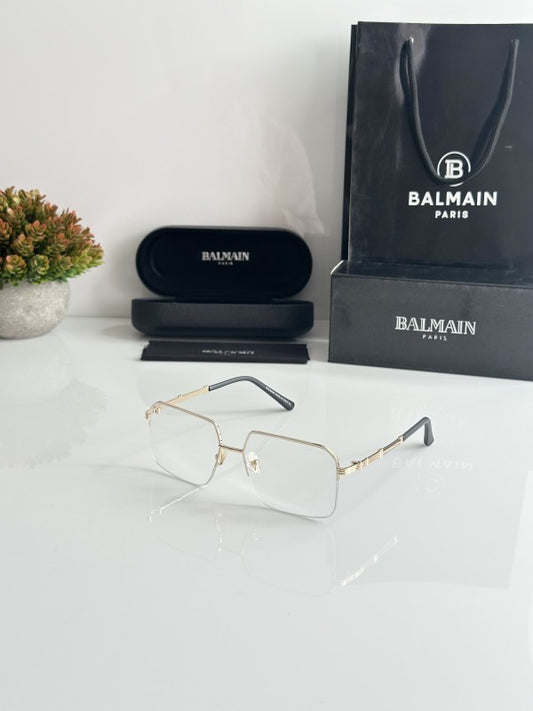 Balmainn Clear Lens Gold Sunglasses